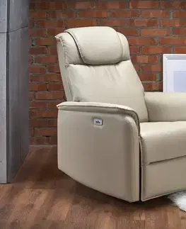 Relaxačné a masážne Relaxačné kreslo PARADISE s USB Halmar