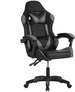 Otočné kreslá Kreslo pre Hráča Fotyn 8684 čierna/sivá