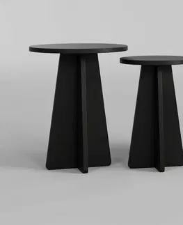 Konferenčné stolíky Súprava konferenčných stolíkov Mushroom Black, 2 ks