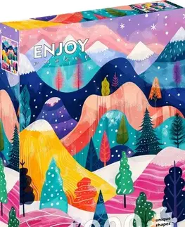 1000 dielikov Enjoy Puzzle Zimná paleta