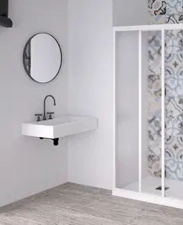 Sprchovacie kúty FORTE - Sprchové dvere PORTA NEW - FARBA rámu - Biela, Rozmer A - 140 - 150 cm OLNNC1FS150031