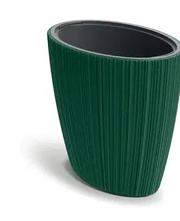 Kvetináče a truhlíky DHOE600-2411U plastový kvetináč 59,5 cm borovicovo zelená