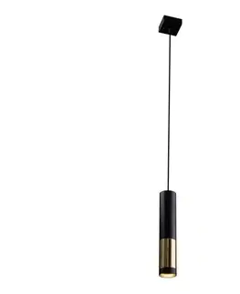 Svietidlá -  8362 - Luster na lanku KAVOS 1xGU10/15W/230V čierna 8362