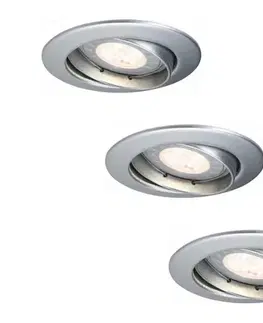 LED osvetlenie Paulmann 92516 - SADA 3x LED GU10/3,5W kúpeľňové podhľadové svietidlo 230V 92516