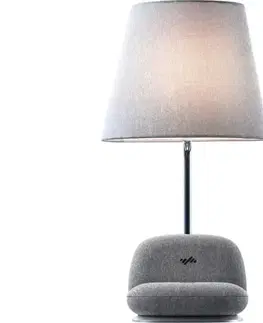 Lampy  09109L - LED stmievateľná stolná lampa s bezdrôtovým nabíjaním Qi SOFA LED/6W/230V sivá 09109L