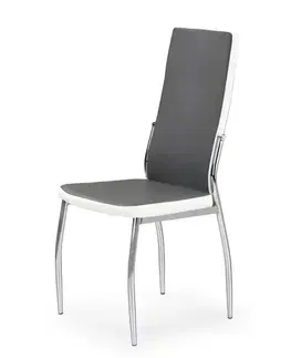 Jedálenské stoličky HALMAR K210 jedálenská stolička sivá / biela