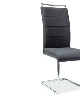 Kuchynské stoličky HK-441 jedálenská stolička, čierna/chróm