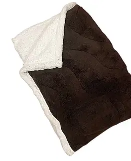 Deky Deka luxury baranková z mikroplyšu Tmavo hnedá 200x230cm TiaHome