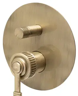 Kúpeľňové batérie SAPHO - VERSI podomietková sprchová batéria, 2 výstupy, bronz RV042/18