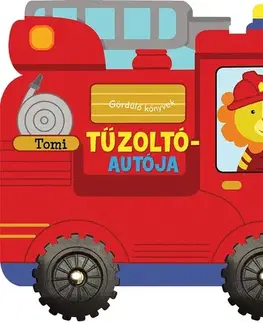 Leporelá, krabičky, puzzle knihy Gördülő könyvek - Tomi tűzoltóautója
