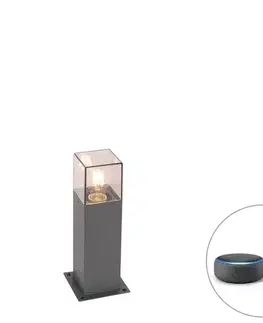 Zahradne stlpove lampy Inteligentná priemyselná vonkajšia stojaca lampa antracit 30 cm vrátane Wifi P45 - Denmark