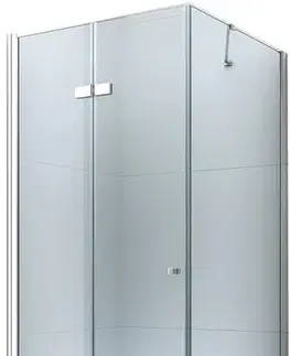 Vane MEXEN/S - Sprchovací kút zalamovací Lima 120x80, číre sklo, chróm + vanička 856-120-080-00-00-4010