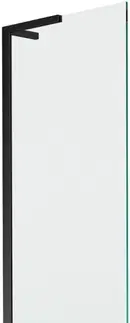 Sprchové dvere MEXEN/S - Next L vaňová zástena FIX 70 x 150, transparent, čierna 895-070-000-03-00-70