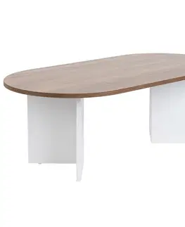 Konferenčné stolíky Konferenčný stolík Sable Walnut White