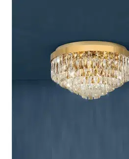 Svietidlá Eglo 39457 - Stropné svietidlo VALPARAISO 8xE14/40W/230V zlatá 39457