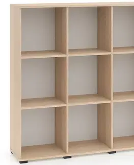 Vitríny a regály do obývačky Regál Odelis 06 Dub Lindberg