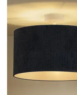 Svietidlá  - Prisadený luster CORDUROY 1xE27/15W/230V tmavo pr. 40 cm modrá 604871