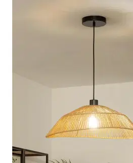 Svietidlá BRILAGI - LED závesný luster na lanku CERIA BOHO 1xE27/40W/230V priemer 50 cm hnedý BG3987+EG781097