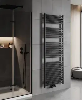 Radiátory do kúpeľne MEXEN - Hades vykurovací rebrík/radiátor 1800 x 600 mm, 988 W, čierna W104-1800-600-00-70