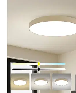 Svietidlá BRILAGI-LED Stropné svietidlo POOL LED/128W/230V 3000/4000/6000K priemer 100 cm béžové BRI566