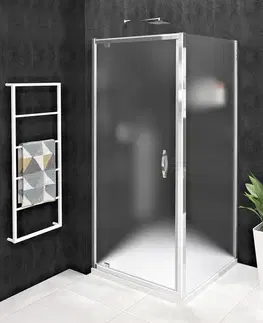 Sprchové dvere GELCO - SIGMA SIMPLY obdĺžniková sprchová zástena pivot dvere 800x750 L/P varianta, Brick sklo GS3888GS4375