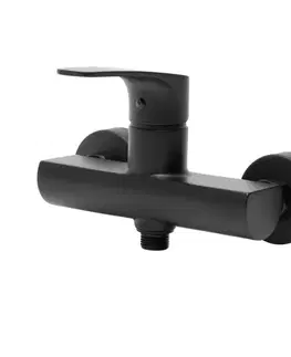 Kúpeľňové batérie Sprchová batéria SAT Project bez sprchového setu 150 mm čierna matná SATBSPRO268C SATBSPRO268C