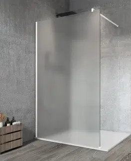 Sprchové dvere GELCO - VARIO WHITE jednodielna sprchová zástena na inštaláciu k stene, matné sklo, 800  GX1480GX1015
