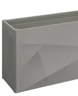 Truhlíky Biohort Zvýšený kvetináč na zeleninu BIOHORT X-Design 201,6 x 54,7 x 77 cm (šedý kremeň metalíza)