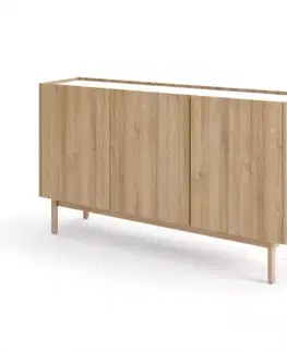 Komody do spálne Komoda Boho K144/83 rivera/mramor bianco