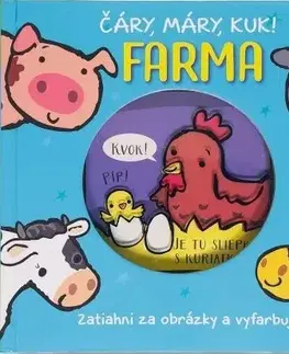 Leporelá, krabičky, puzzle knihy Čáry, máry, kuk! - Farma - neuvedený,Amanda Enright