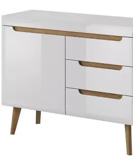Komody do spálne Komoda NORDI NKSZ107 biela