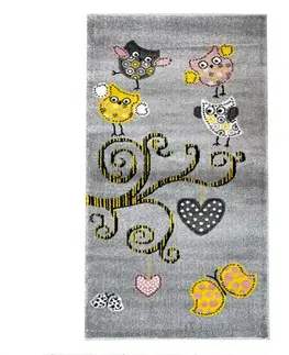 Koberce pre deti Koberec Frisee Soft Kids 0,8/1,5 0420A žltá