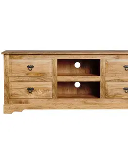 TV stolíky TV stolík Guru 150x60x45 indický masív mango