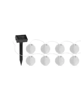 LED osvetlenie  LED Solárna reťaz 10xLED/1,2V 300mAh 3,7m IP44 studená biela 11227