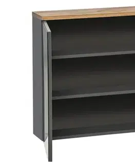 Kúpeľňový nábytok COMAD - Zrkadlová skrinka 80cm 2 dvierka BALI GRAPHITE 5907611647622