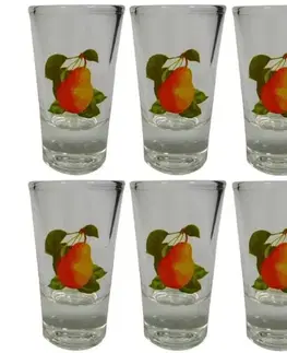 Poháre Kinekus Pohár 30ml štamprlík hruška, sada 6ks