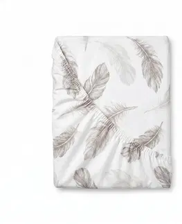 Plachty Kvalitex Bavlnené napínacie prestieradlo Shelby,biele, 180 x 200 cm, 180 x 200 cm