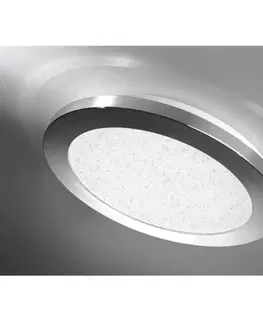 Moderné lampy do obývačky Stropné svietidlo LED Pixel 22,5 cm 12W  IP44 chróm+Granila 3000k