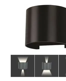Svietidlá  LED Vonkajšie nástenné svietidlo LED/6W/230V 3000K IP65 čierna 217081
