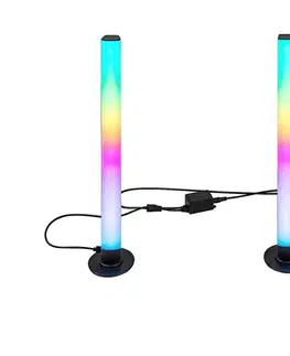 Lampy Rabalux 76014 - SADA 2x LED RGB Stmievateľná stolná lampa PACO LED/5W/5V 76014