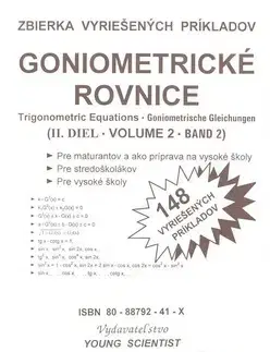 Matematika, logika Goniometrické rovnice II. diel zväzok23 - RNDr. Marián Olejár