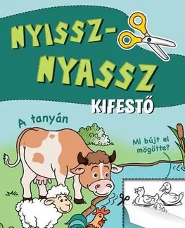 Nalepovačky, vystrihovačky, skladačky Nyissz-nyassz kifestő - A tanyán