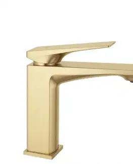 Kúpeľňové batérie REA - Umývadlová batéria PREMIUM Prime Brush Gold Low REA-B6775