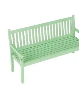 Záhradné lavice KONDELA Kolna drevená záhradná lavička 150 cm neo mint
