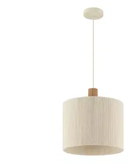Svietidlá Brilliant - Závesný luster ARLO na lanku 1xE27/20W/230V pr. 35 cm, krémový 51520/28