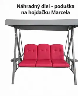 Záhradné hojdačky GARDENKUS ND Poduška na hojdačku MARCELA bordová