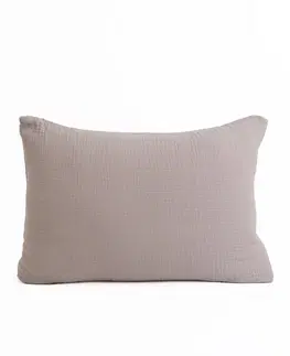 Dekoračné obliečky MKLozkoviny.sk Mušelínová obliečka na vankúš 40 x 60 cm - Alexia cappuccino-  -