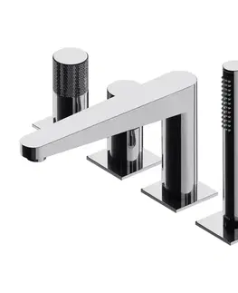 Kúpeľňové batérie OMNIRES - CONTOUR vaňová batéria 4-otvorová chróm /CR/ CT8032CR