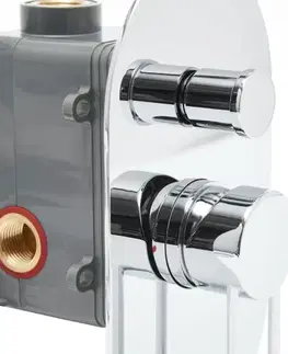 Kúpeľňové batérie Sprchová a vaňová batéria SAT Fusion vrátane podomietkového telesa chróm SATBSFU215KPU SATBSFU215KPU