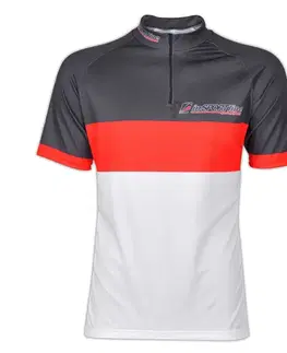 Cyklistické dresy Dres inSPORTline Pro Team černo-červeno-bílá - S